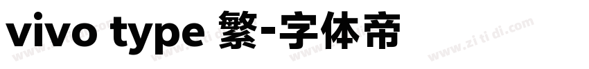 vivo type 繁字体转换